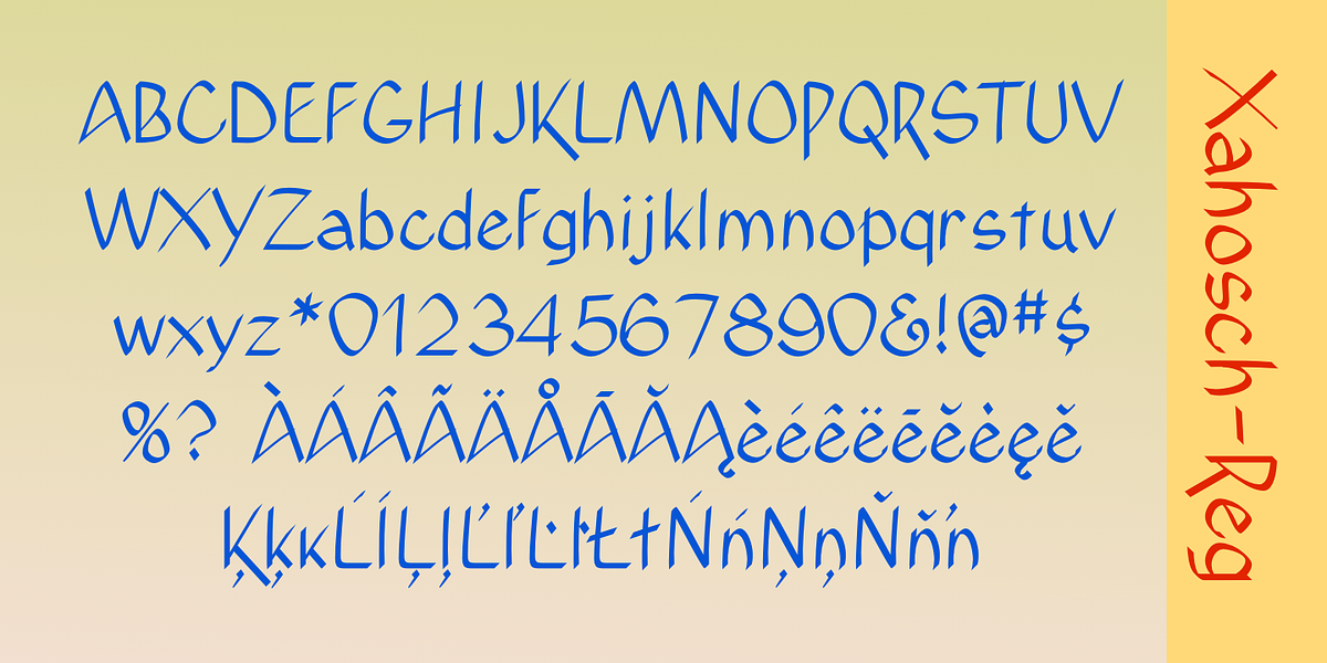 Xahosch, a Handwritten Font by Ingrimayne Type (Photo 9 of 9)