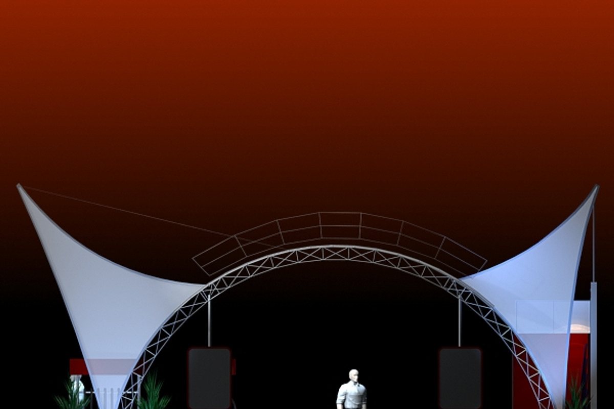 4 Exhibit Booth Design for TradeShow, an Architecture 3D Model by VisualCG (Photo 2 of 28)