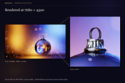 Winter Baubles - 12 JPG Backgrounds, a Background Graphic by Photocreo Michal Bednarek (Thumbnail 6 of 6)