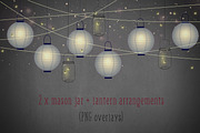Paper lanterns clipart, an Object Graphic by Paper Farms (Thumbnail 3 of 14)