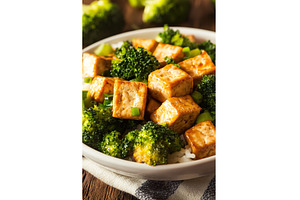 Delicious tofu and broccoli stir fry, a Food & Drink Photo by Lermont51