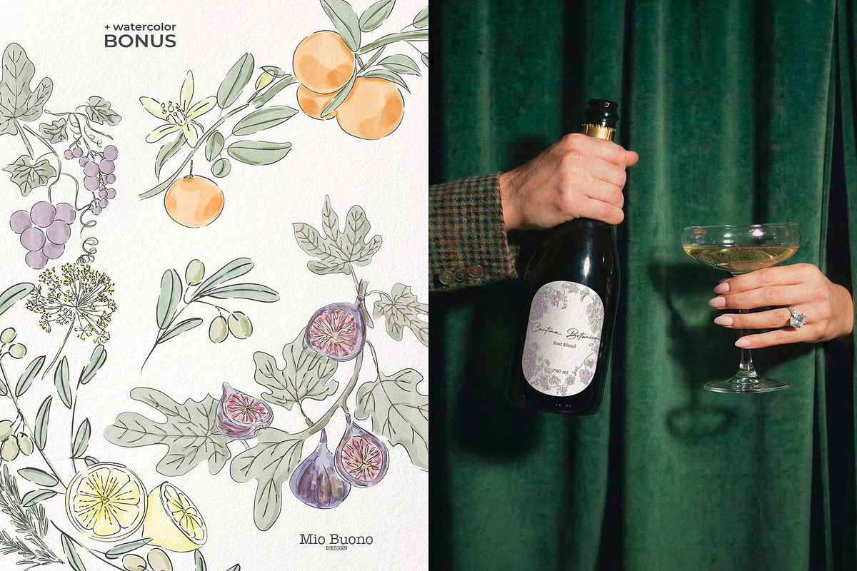 Editorial Botanical Line Art, an Object Illustration by Mio Buono (Photo 12 of 16)