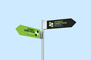 Street Direction Mockup, a Product Mockup by bimockup (Thumbnail 3 of 6)