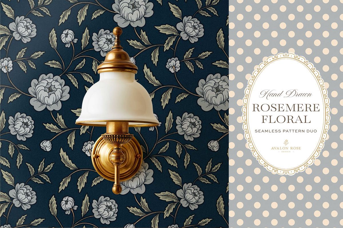 Rosemere Floral Pattern Bundle, a Pattern Graphic by Eclectic Anthology (Photo 16 of 19)