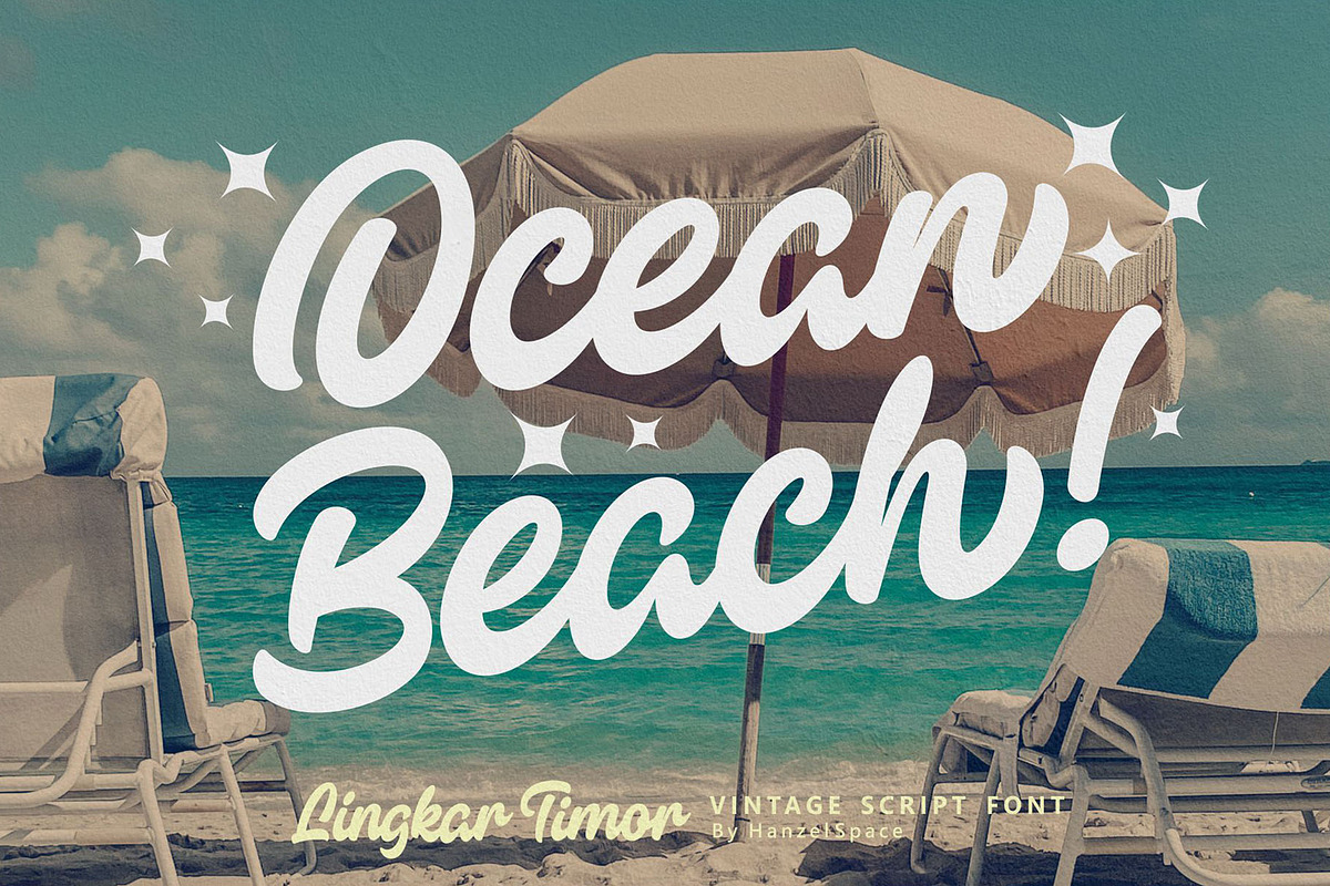 Lingkar Timor - Vintage Script Font, a Script Font by HanzelSpace Studio (Photo 3 of 6)