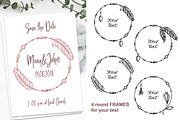 Boho elements, frames, patterns, a Background Graphic by InkySplash (Thumbnail 3 of 5)