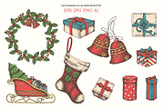 Vector Christmas collection, an Illustration by Tabiti (Thumbnail 2 of 10)