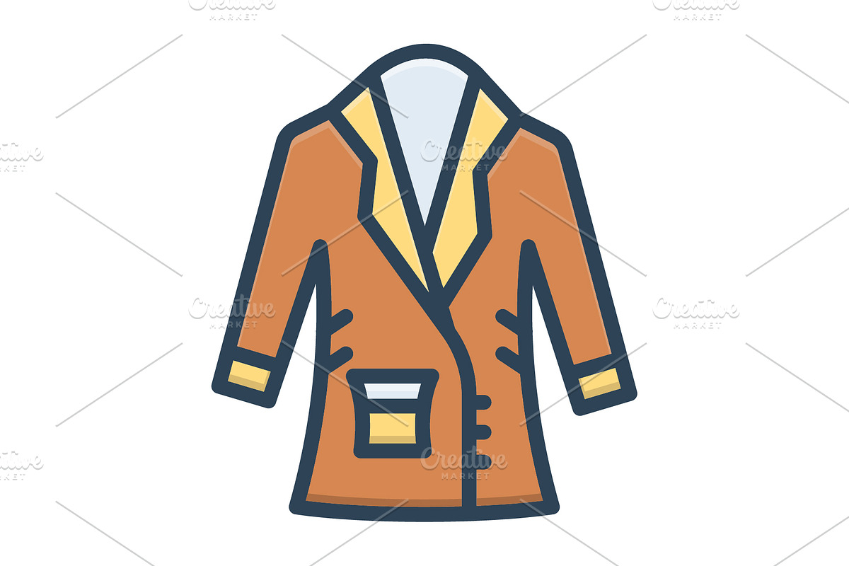 Coat cloth color icon, a Duotone Icon by Creative priyanka