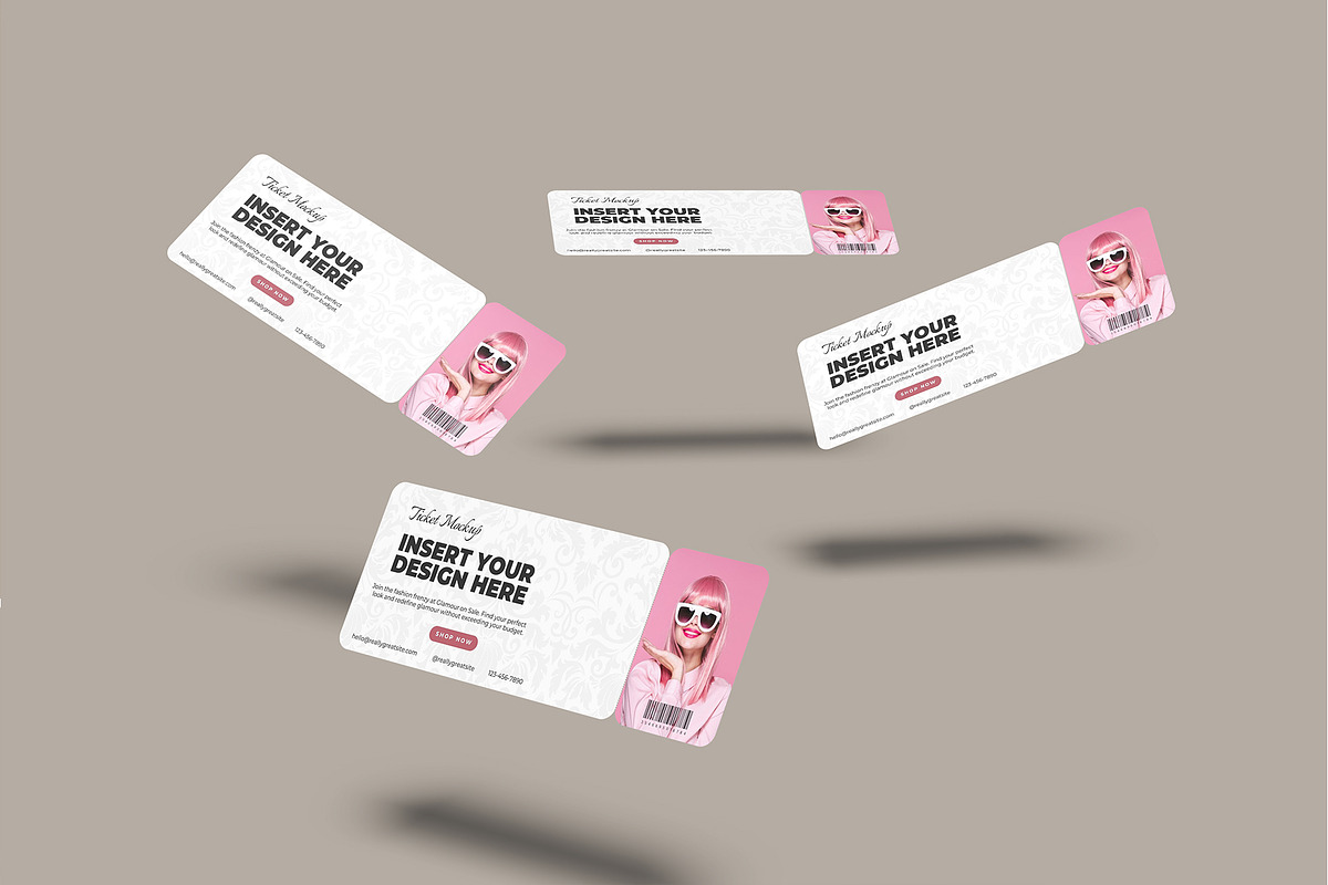 Ticket Mockup, a Print Template by rizalamora (Photo 11 of 11)