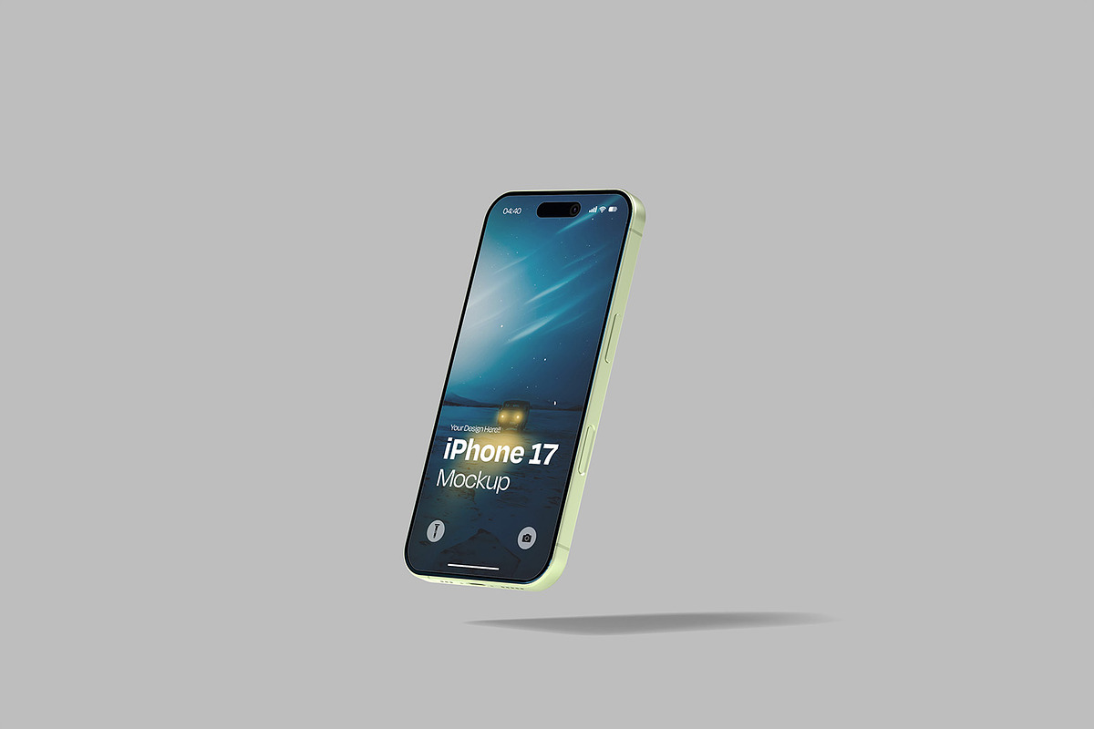 iPhone 17 Mockup, an iPhone Mockup by graphicsecond (Photo 3 of 6)