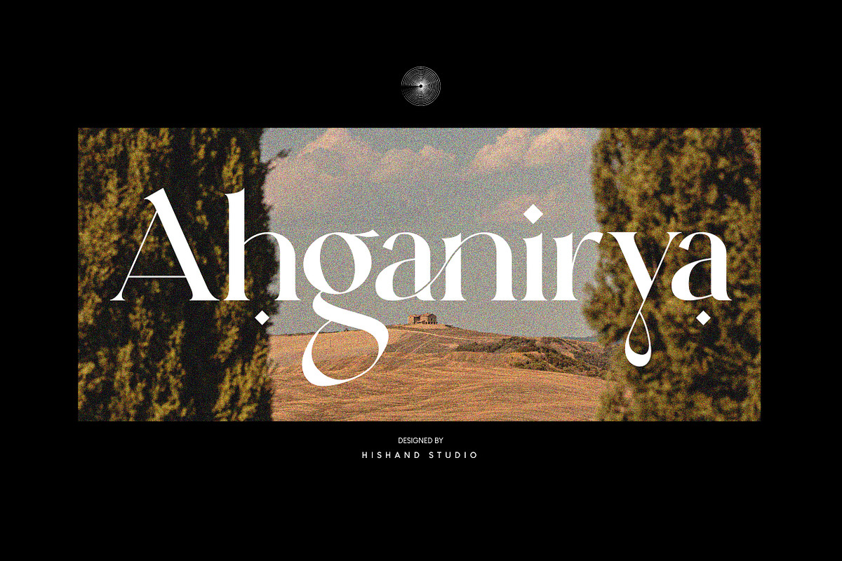 Ahganirya Serif Font, a Serif Font by Hishand Studio (Photo 1 of 10)