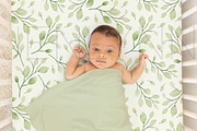 Jersey Blanket + crib sheet mockup, a Product Mockup by JENLYNN Stock Shop (Thumbnail 2 of 5)