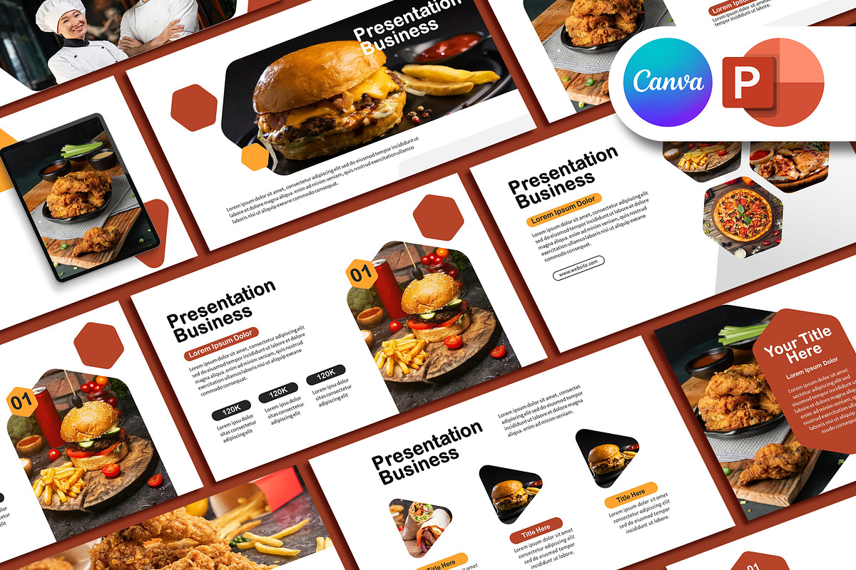 Food Presentation Template, a Presentation Template by SKY CREATION