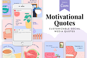 100 Motivational Canva Quotes, a Social Media Template by The Blog Creative (Thumbnail 1 of 6)