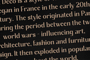 The Deco Noir - Art Deco Typeface, a Sans Serif Font by Dikas Studio (Thumbnail 4 of 7)