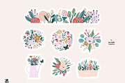 IN THE SUMMER GARDEN floral kit, a Pattern Graphic by solmariart (Thumbnail 4 of 11)