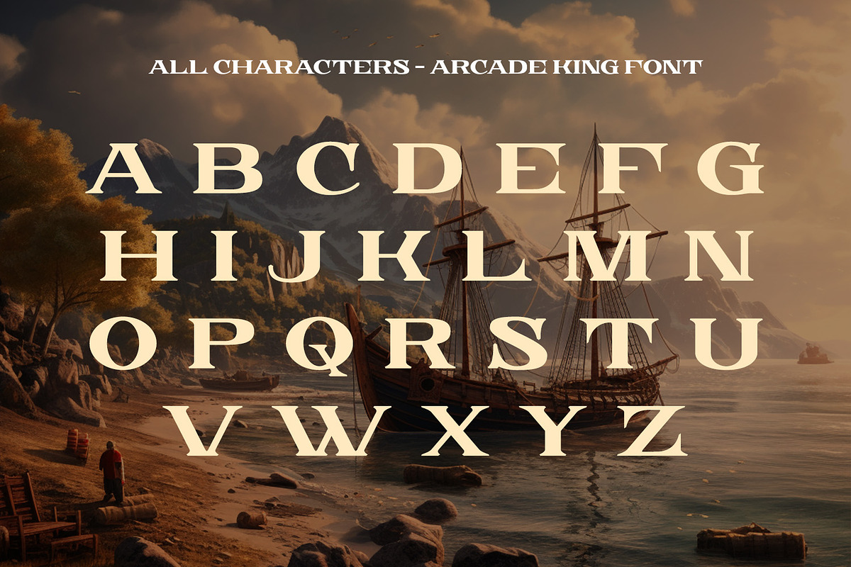 Arcade King, a Symbol Font by Ditatype (Photo 9 of 10)