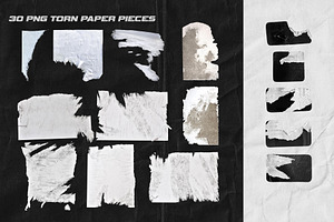 Grunge Artistic Toolkit Torn Paper