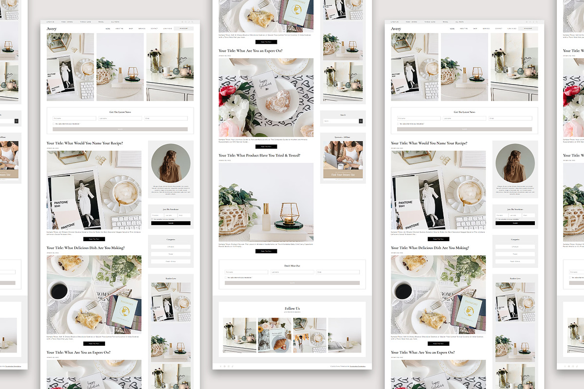 Avery Wix Studio Website Template, a Wix Template by Girl Boss From Home (Photo 4 of 6)