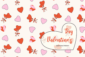 Whimsical Valentine Seamless Pattern