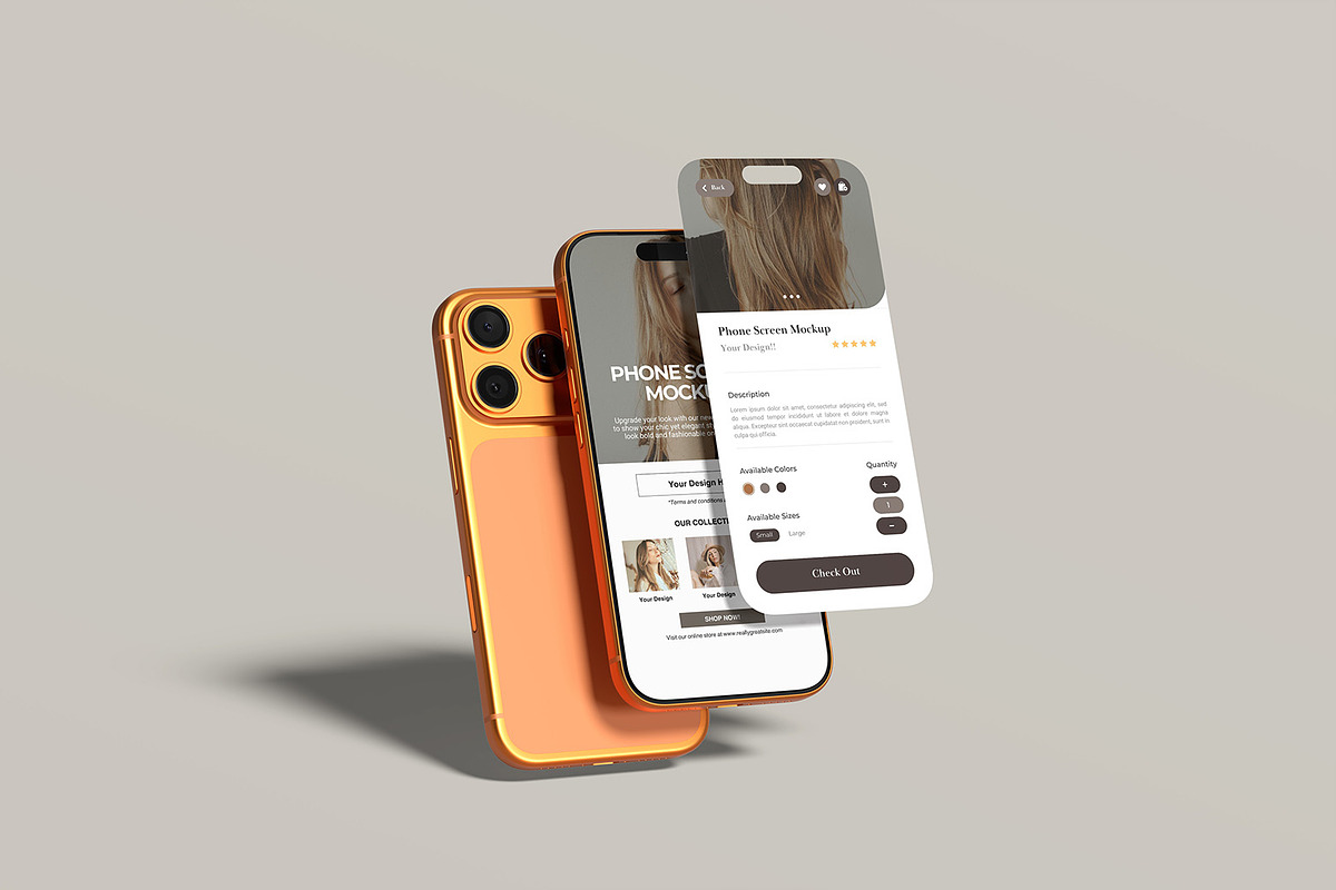 iPhone 17 Pro Screen Mockup, an iPhone Mockup by graphicsecond (Photo 2 of 7)