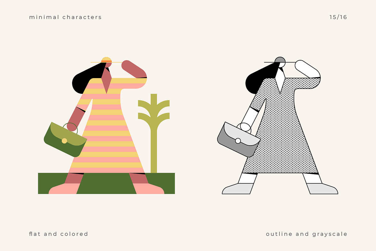 Minimal Character Set, a Person Illustration by Léo Alexandre (Photo 16 of 18)