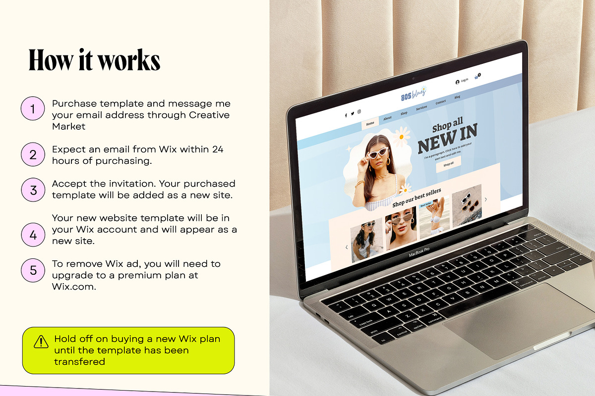Retro Wix Store Template Bundle, a Wix Template by Template Twist Shop (Photo 5 of 10)