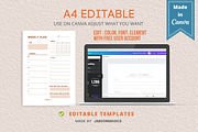Weekly Planner Template, Canva, a Templates & Theme by Jaboor Magics (Thumbnail 2 of 4)