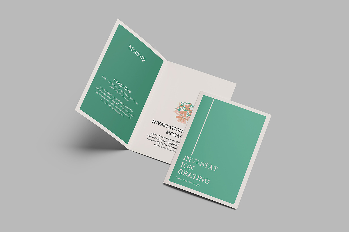 Invitation & Greeting Card Mockups, a Print Template by Difa Design (Photo 3 of 11)
