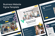 Business Website Figma Template, an UI Kit Template by zroch design (Thumbnail 1 of 4)