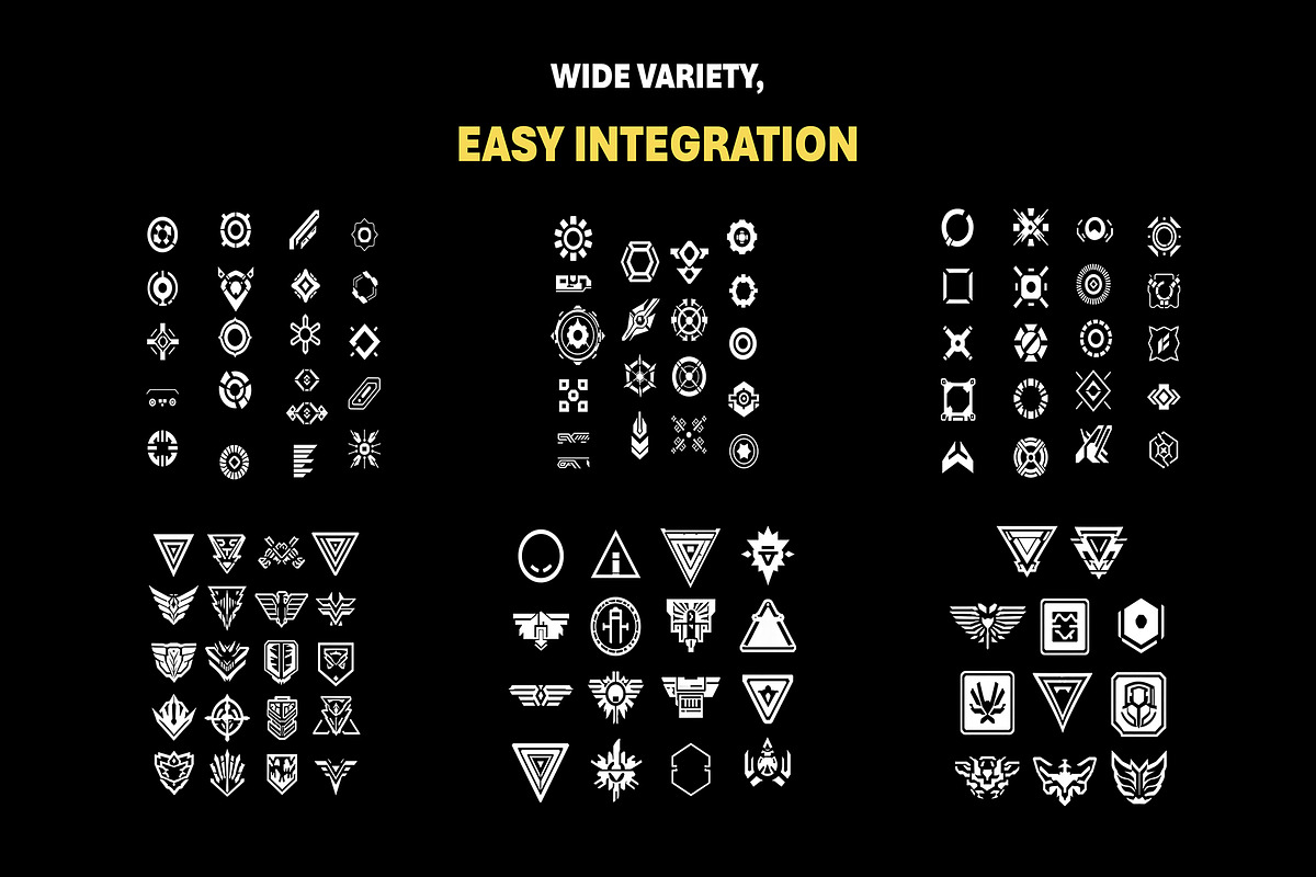 Sci-Fi Decal Overlays, an Object Graphic by Mikel Blazgad (Photo 3 of 10)