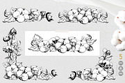 Soft Cotton. Vector engraving style., an Illustration by Tata Pilip (Thumbnail 7 of 10)