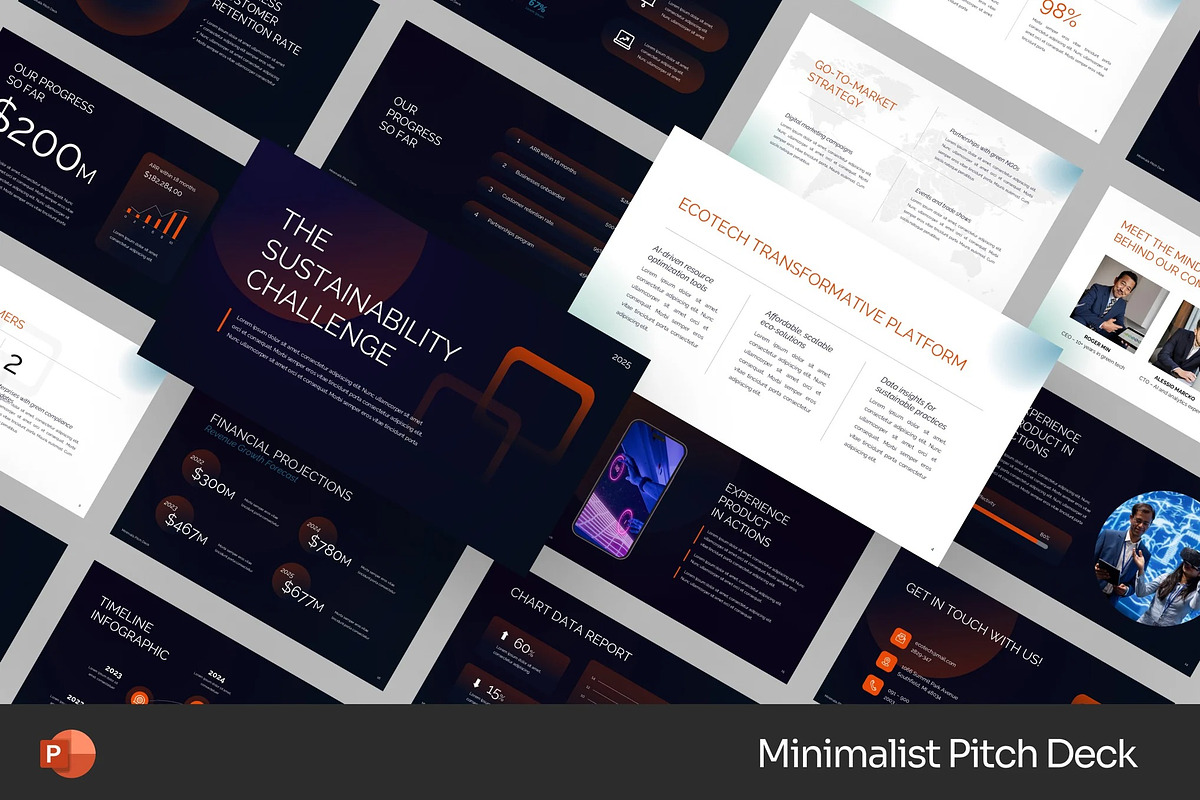 Dark Minimalist Pitch GSlides PPoint, a Presentation Template by Fit-tee (Photo 1 of 2)