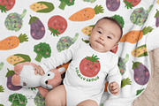 Watercolor Veggies with & w/o Faces, an Illustration by Ashley Katrina (Thumbnail 10 of 10)