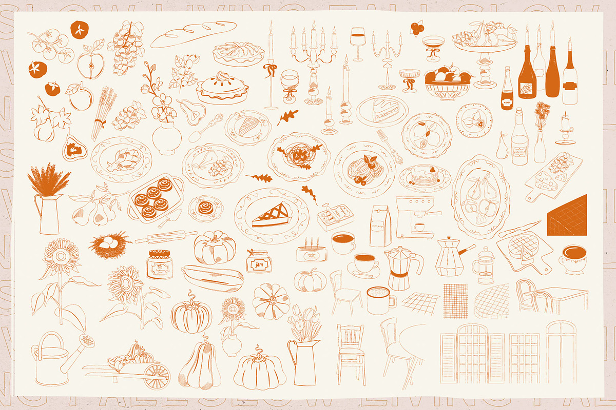 Slow Living. Fall posters collection, a Decorative Illustration by Mio Buono (Photo 11 of 13)
