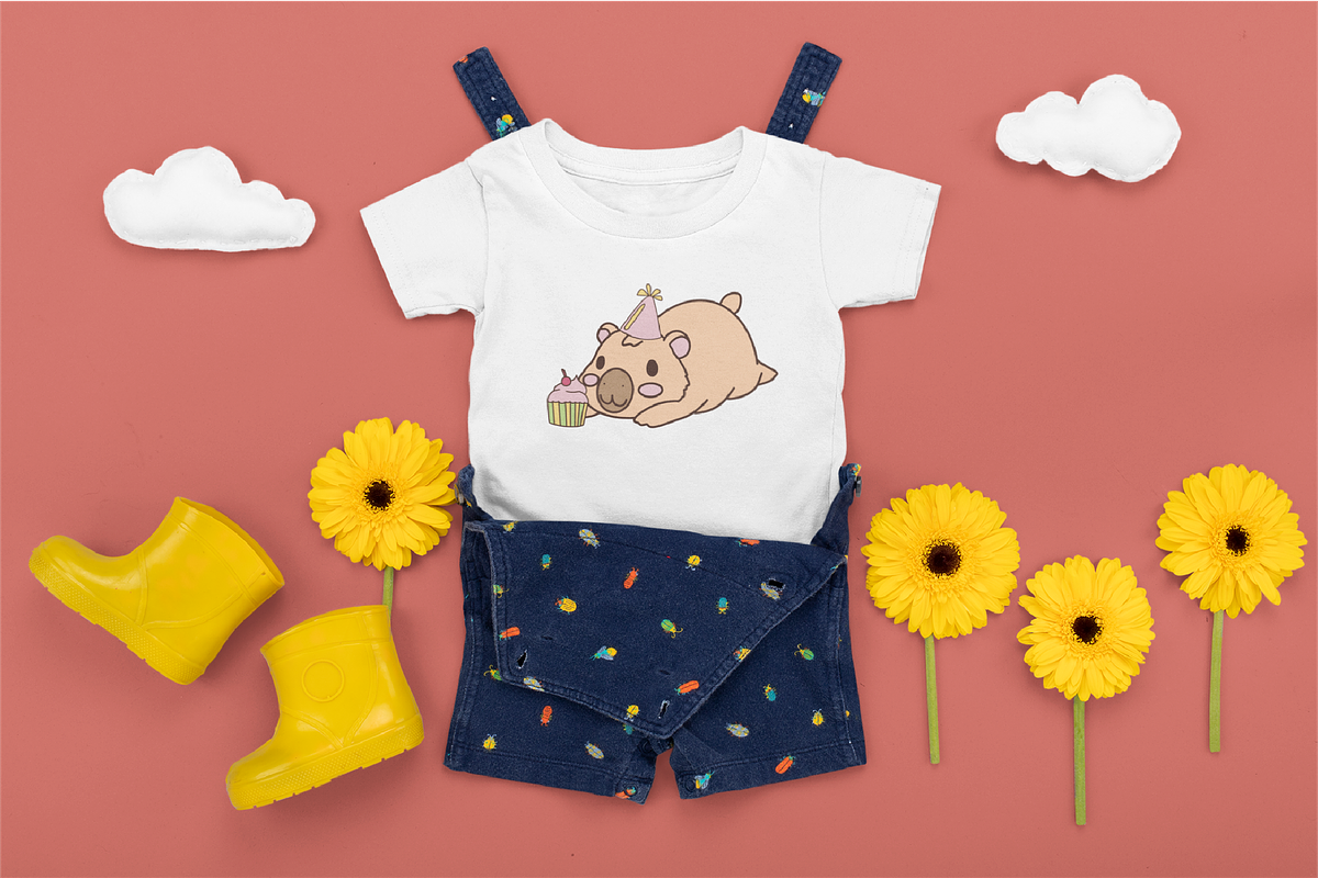 Groovy Birthday Capybara, an Animal Illustration by imdeyaa (Photo 5 of 6)