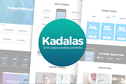 Kadalas-One Page Parallax Theme, a WordPress Template by PIxelglimpse studios (Thumbnail 1 of 3)