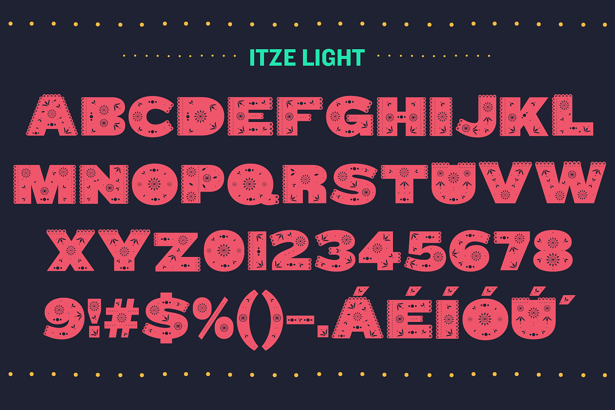Itze Font preview 3