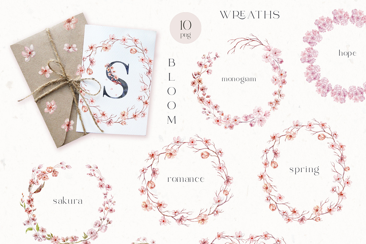 Sakura Blossom. Cherry Spring., a Seasonal Illustration by Designwork (Photo 4 of 23)