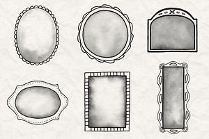 Hand Drawn Frames Brush Pack 1