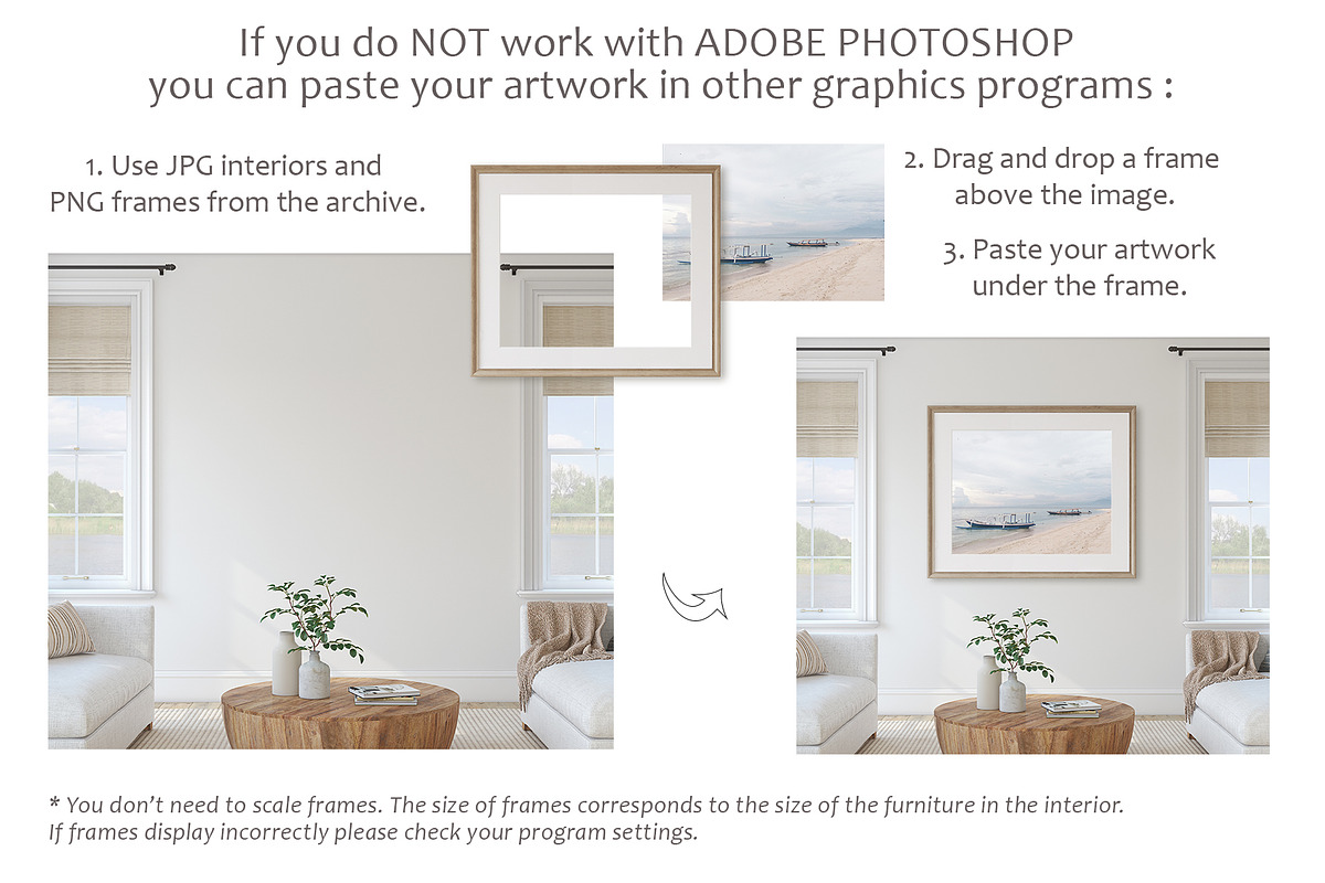 LAKE HOUSE Wall&Frame Mockups, a Poster Template by MyHomeMockups (Photo 11 of 12)