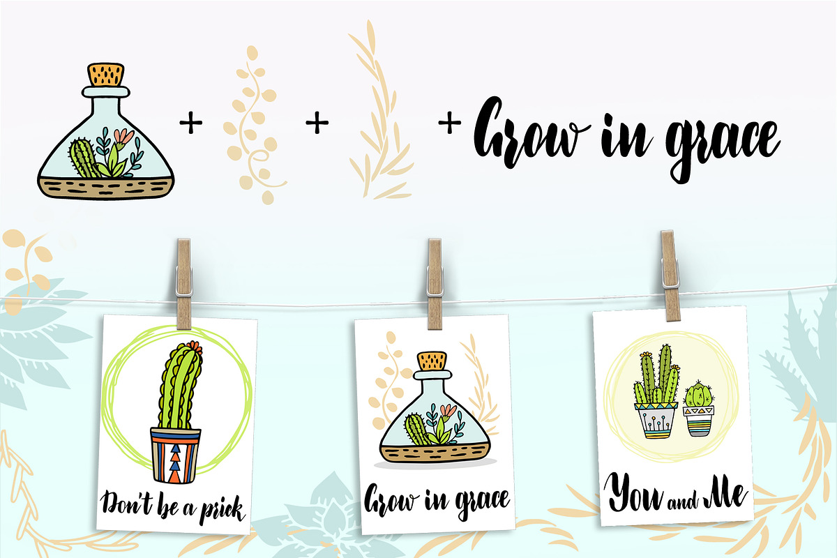 Cacti and succulents design set 140+, an Object Graphic by Live line (Photo 8 of 8)