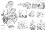 Ocean Paradise - vector mermaids, an Animal Illustration by Ekaterina Glazkova (Thumbnail 3 of 5)