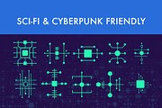 Circuit Brush Set, a Brush Add-On by Zsolt Kosa Art (Thumbnail 2 of 6)