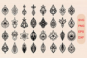 Wildflower Earrings SVG Bundle, an Object Graphic by jannatulpakhi (Thumbnail 1 of 6)
