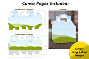 Straight Gable Box Mockup + Template, a Packaging Mockup by Korner (Thumbnail 3 of 12)