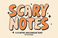 Scary Notes - Halloween Font