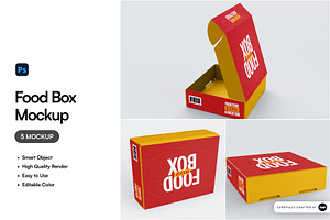 Food Box Mockup