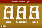 Eckmann & Eckmore Psychedelic Fonts, a Font by Paper Moon Graphic Supply (Thumbnail 3 of 22)