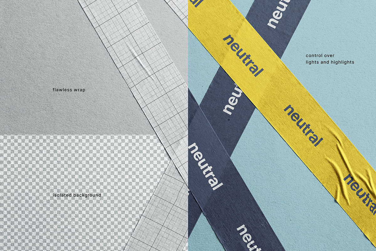 Tape Strips Mockup, a Books & Magazine Mockup by Graphic Pear (Photo 3 of 3)